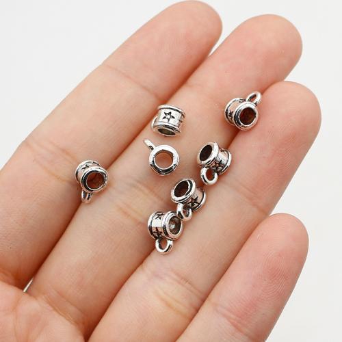 Zinc Alloy Bail Beads, silver color plated, DIY Approx 