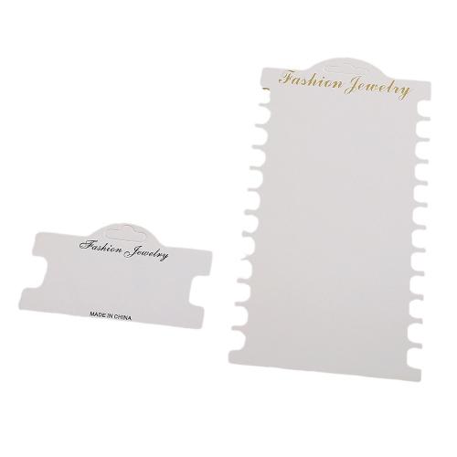 Fashion Jewelry Display Card, Paper white [