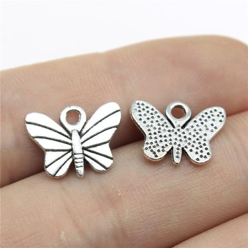 Zinc Alloy Animal Pendants, Butterfly, plated, DIY [