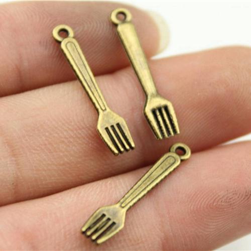 Zinc Alloy Jewelry Pendants, Tableware, plated, DIY 24mm 