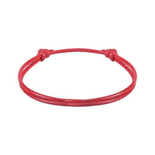 cordón poliéster Pulsera, hecho a mano, unisexo & ajustable, más colores para la opción, longitud:aproximado 6.29-11.81 Inch, Vendido por UD