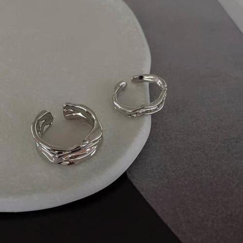 Zinc Alloy Finger Ring, fashion jewelry & for woman, silver color, Inner diameter 1.7cm 