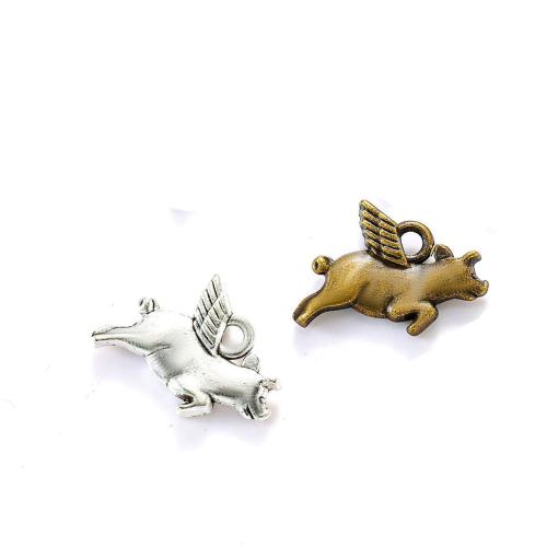 Zinc Alloy Animal Pendants, Pig, plated, DIY Approx [