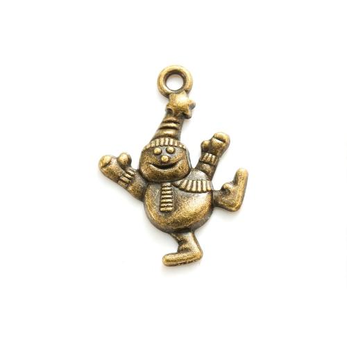 Zinc Alloy Jewelry Pendants, Snowman, plated, DIY Approx 