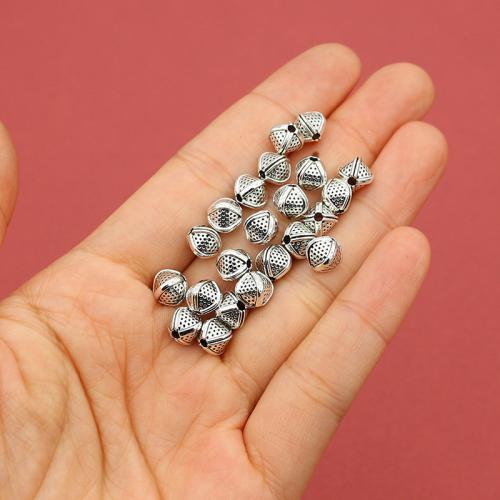 Perles intercalaires en alliage de zinc, Placage de couleur argentée, DIY Environ 1.5mm, Environ Vendu par sac