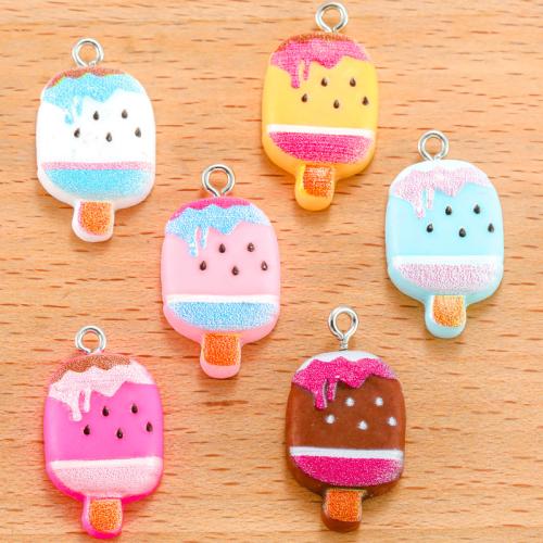 Imitation Food Resin Pendants, Ice Cream, DIY 