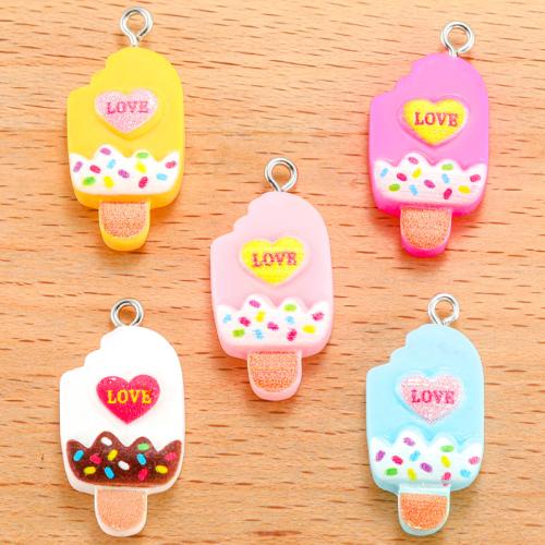 Imitation Food Resin Pendants, Ice Cream, DIY 