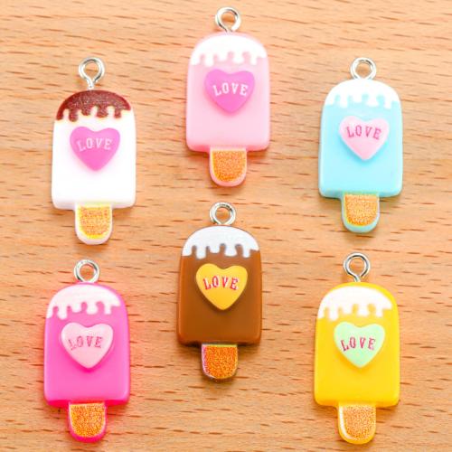 Imitation Food Resin Pendants, Ice Cream, DIY 