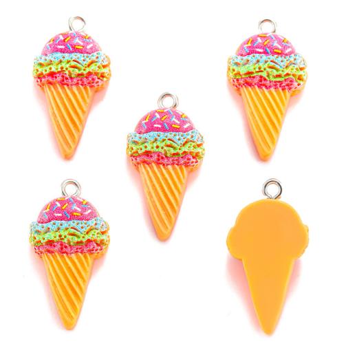 Imitation Food Resin Pendants, Ice Cream, DIY 