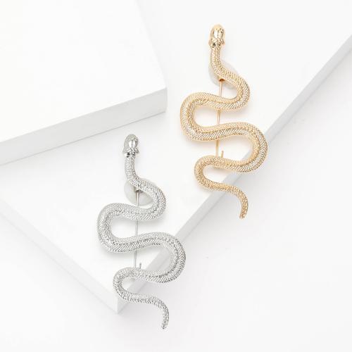 Zinc Alloy Jewelry Brooch, Snake, plated, for woman 