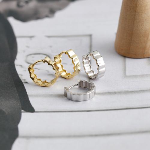 Sterling Silver Huggie Hoop Earring, 925 Sterling Silver, for woman 