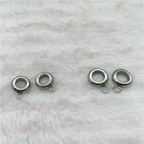 Stainless Steel Bail Bead, 304 Stainless Steel, plated, DIY original color [