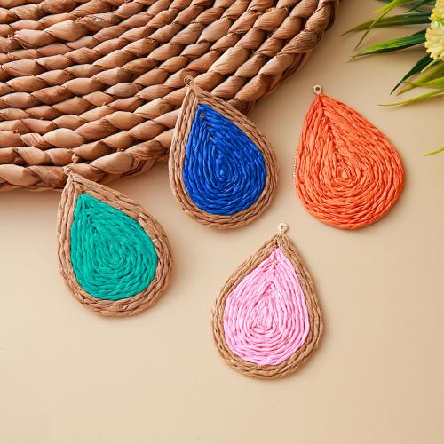 Zinc Alloy Jewelry Pendants, with Rafidah Grass, DIY 