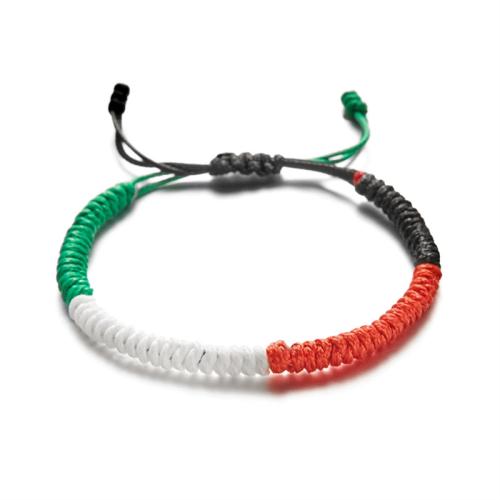 Mode Wachsschnur Armbänder, Zinklegierung, mit Wachsschnur, unisex & verschiedene Stile für Wahl, keine, verkauft von PC