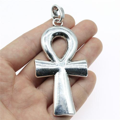 Zinc Alloy Cross Pendants, plated, DIY 