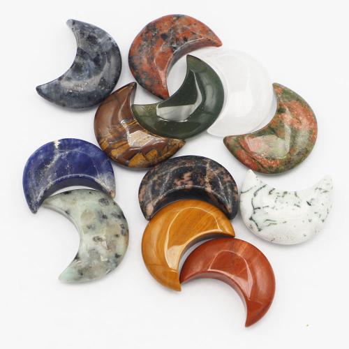 Gemstone Decoration, Natural Stone, Moon, for home and office 