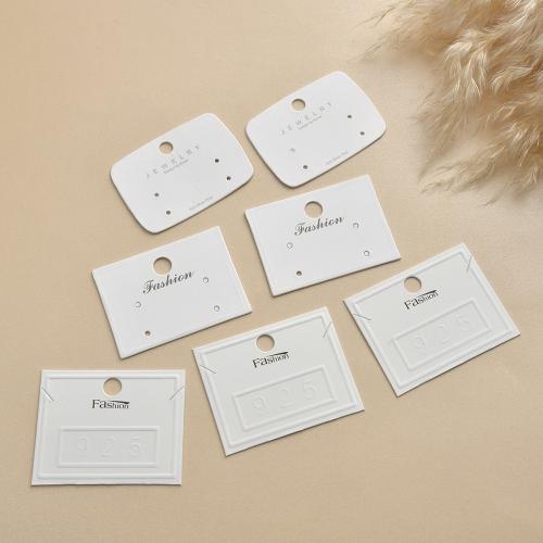 Fashion Jewelry Display Card, Copper Printing Paper white [