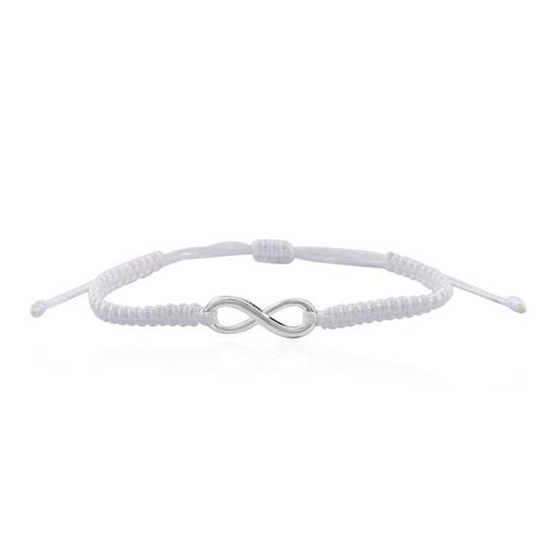 Moda pulseras de la aleación de Zinc, con Cordón de nudo, unisexo & diferentes estilos para la opción, más colores para la opción, longitud:aproximado 16 cm, Vendido por UD