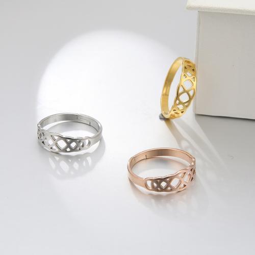 Edelstahl Fingerring, 304 Edelstahl, Vakuum-Ionen-Beschichtung, Modeschmuck & unisex, keine, verkauft von PC