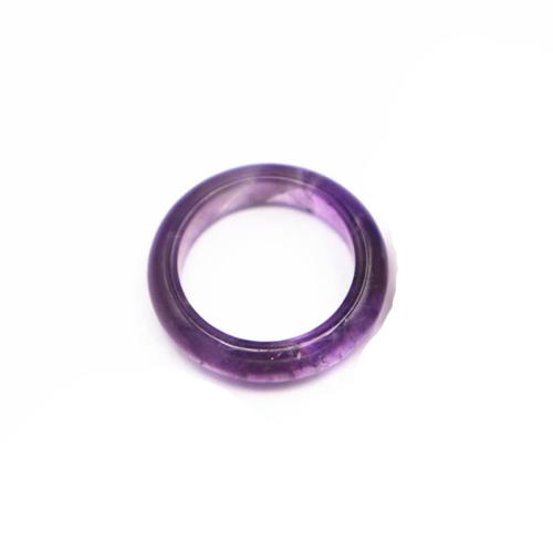 Bague en quartz, améthyste, beignet, unisexe & normes différentes pour le choix, violet, 6mm, Vendu par PC