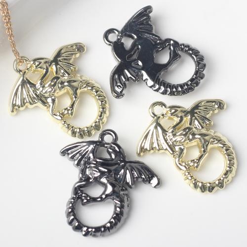 Zinc Alloy Animal Pendants, Dragon, plated, DIY 