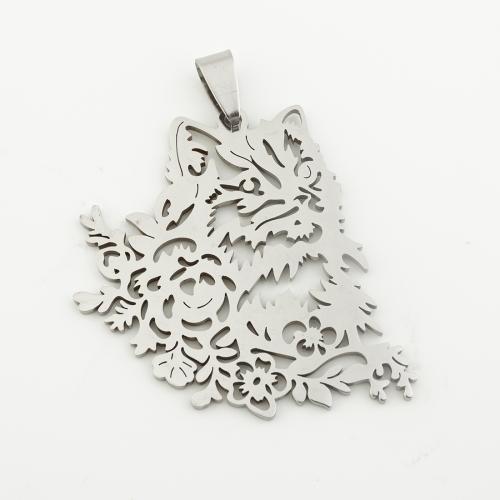 Stainless Steel Hollow Pendant, 304 Stainless Steel, silver color plated, DIY, silver color Approx 4mm 