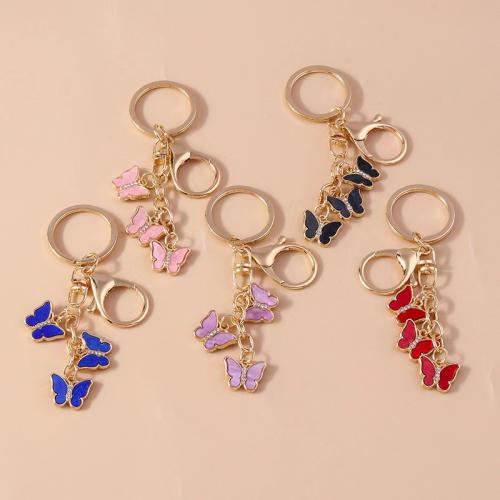 Acrylic Key Chain, Zinc Alloy, with Acrylic, portable & DIY & with rhinestone 