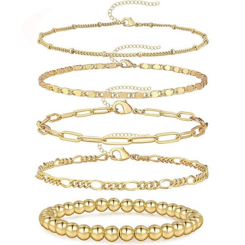 Moda pulseras de la aleación de Zinc, chapado, diferentes estilos para la opción & para mujer, más colores para la opción, longitud:aproximado 16 cm, Vendido por UD