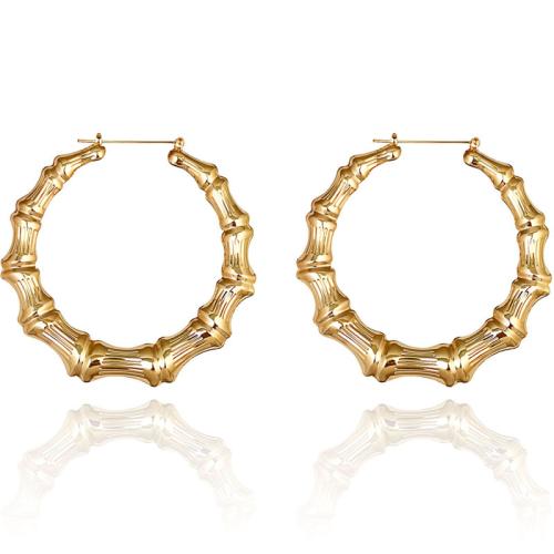 Zinc Alloy Leverback Earring, plated & for woman, golden 