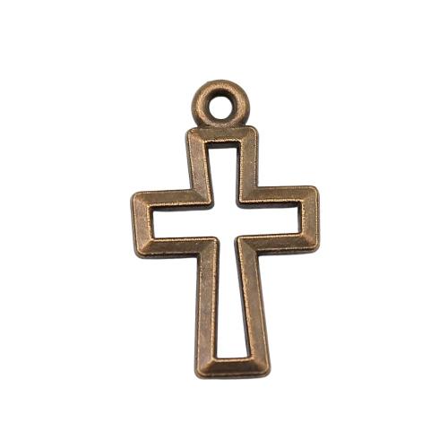 Zinc Alloy Cross Pendants, plated, DIY 