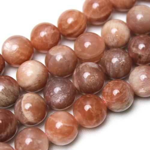 Sunstone Bead, Round, polished, DIY, 10mm, Approx 