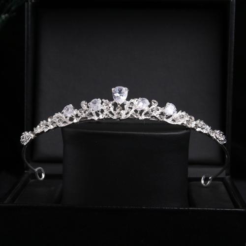 Bridal Tiaras, Zinc Alloy, Girl & with rhinestone 