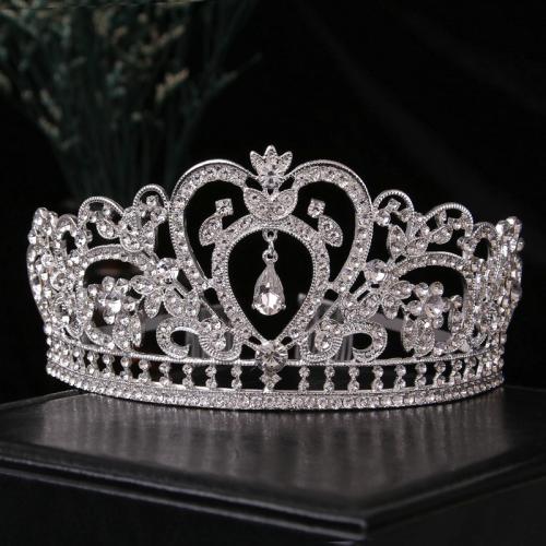 Bridal Tiaras, Zinc Alloy, Girl & with rhinestone 