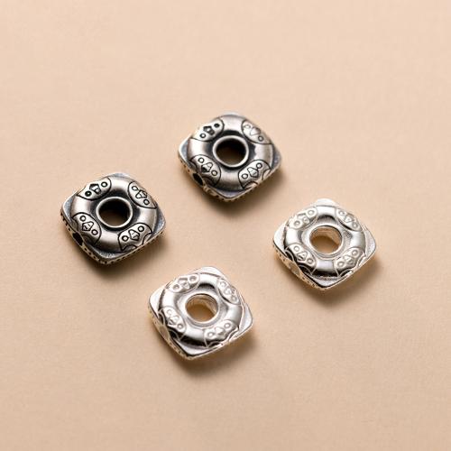 Sterling Silver Spacer Beads, 925 Sterling Silver, DIY Approx 3.5mm 