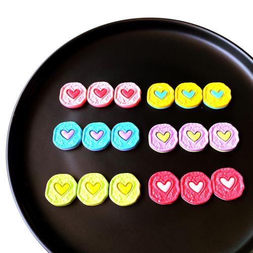 Fornitura de pasador de pelo, Acrílico, Corazón, engomada de gota, Bricolaje, más colores para la opción, 22mm, 100PCs/Bolsa, Vendido por Bolsa