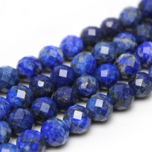 Natural Lapis Lazuli Beads, polished, DIY & faceted, blue [