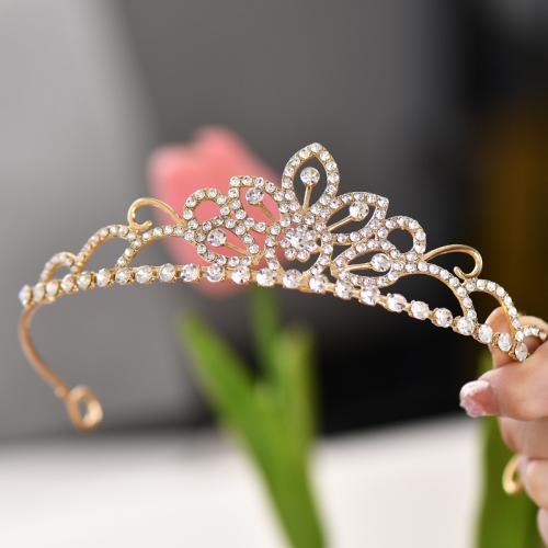 Bridal Tiaras, Zinc Alloy, Girl & with rhinestone 