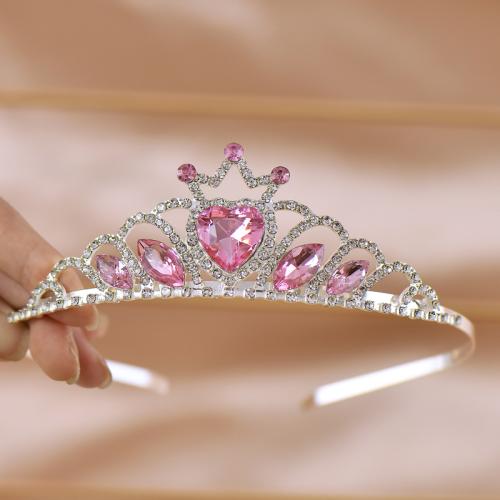 Bridal Tiaras, Zinc Alloy, Girl & with rhinestone 