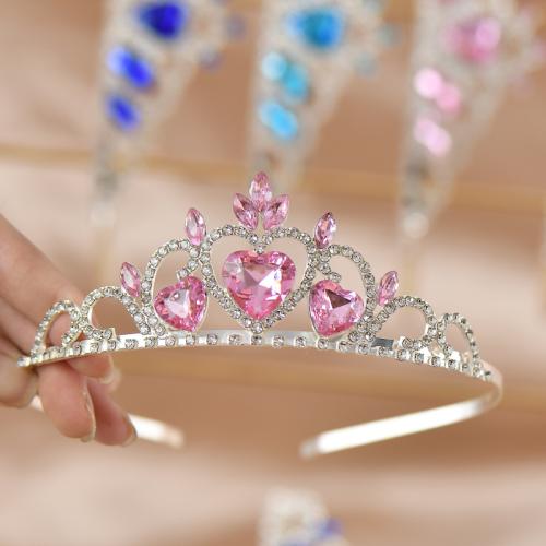 Bridal Tiaras, Zinc Alloy, Girl & with rhinestone 