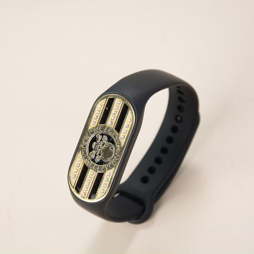 Silikon Edelstahl Armbänder, 304 Edelstahl, mit Silikon, Modeschmuck & unisex, Länge:ca. 23.5 cm, verkauft von PC