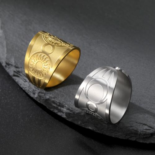 Edelstahl Fingerring, 304 Edelstahl, Vakuum-Ionen-Beschichtung, Modeschmuck & unisex, keine, verkauft von PC