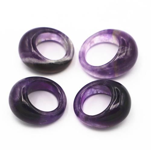 Bague en quartz, améthyste, unisexe & normes différentes pour le choix, violet mm thickness;15mm, Vendu par PC