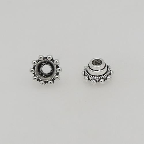 Zinc Alloy Bead Caps, silver color plated, DIY Approx 2mm, Approx 