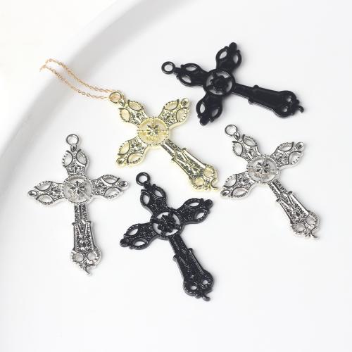 Zinc Alloy Cross Pendants, plated, DIY 