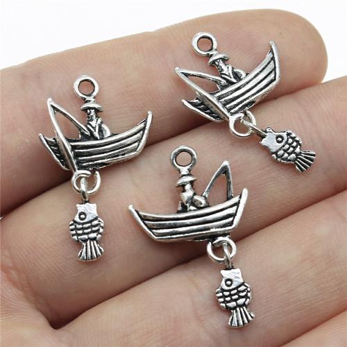 Zinc Alloy Jewelry Pendants, antique silver color plated, DIY 