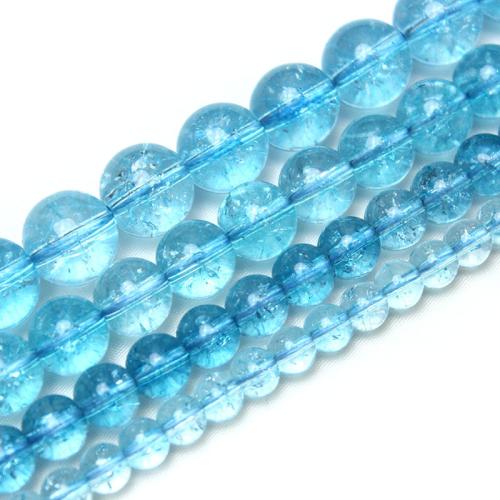 Natural Kyanite Beads, Round, polished, DIY & crackle [