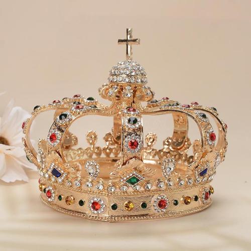 Bridal Tiaras, Zinc Alloy, for man & with rhinestone 