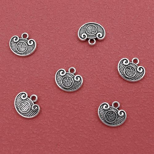 Zinc Alloy Jewelry Pendants, Ingot, silver color plated, DIY Approx 1.5mm, Approx 