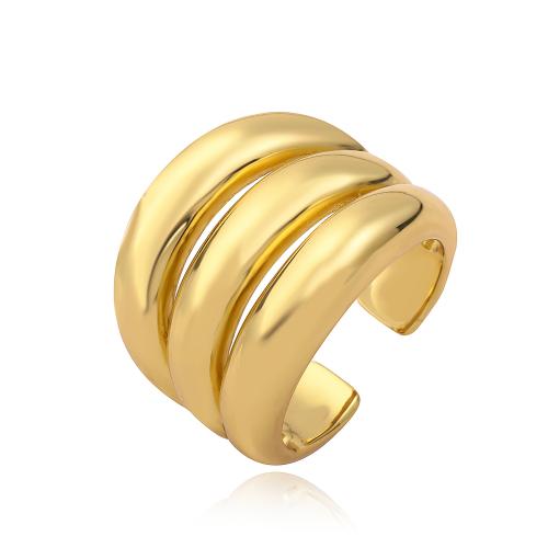 Brass Finger Ring, with Plastic Pearl, plated & for woman 