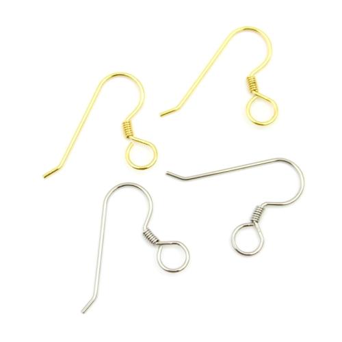 Stainless Steel Hook Earwire, 304 Stainless Steel, Vacuum Ion Plating, DIY & for woman 